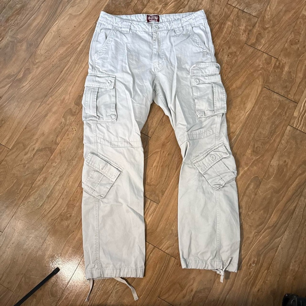 Men's Off White Cargo Pants